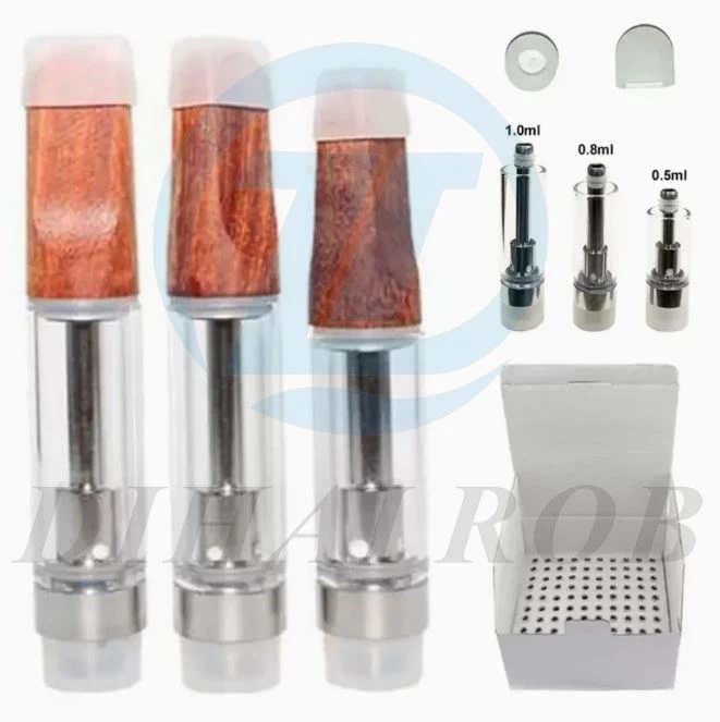 Cigarettkanten TOM VAPE VAPE Förångare Penvagn Cartridge Wood Drip Tips Cigaretthållare