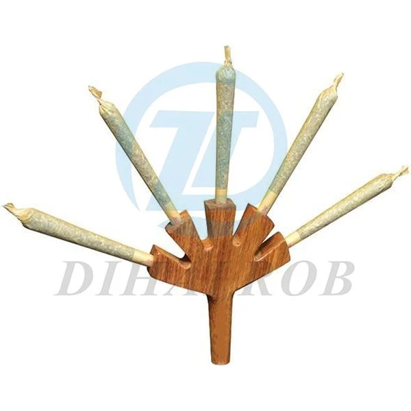Pre-Roll Raw Natural Reting Pipe Hand Wood Bifurcated Tube